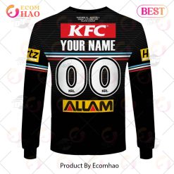 Alternative view of NRL Penrith Panthers Custom Name Number 2023 Alternate Jersey Sweatshirt