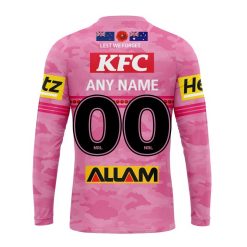 Alternative view of NRL Penrith Panthers Custom Name Number 2023 ANZAC Day Jersey Sweatshirt