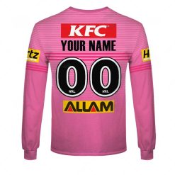 Alternative view of NRL Penrith Panthers Custom Name Number 2023 Away Jersey Sweatshirt