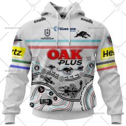 NRL Penrith Panthers Custom Name Number 2023 Indigenous Jersey Pullover Hoodie