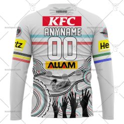 Alternative view of NRL Penrith Panthers Custom Name Number 2023 Indigenous Jersey Sweatshirt