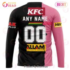 Alternative view of NRL Penrith Panthers Custom Name Number 2023 Mix Jersey Sweatshirt