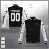 NRL Penrith Panthers Custom Name Number Black Baseball Jacket