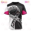 NRL Penrith Panthers Custom Name Number Fight Cancer T-Shirt
