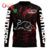 NRL Penrith Panthers Custom Name Number Halloween Jersey Sweatshirt
