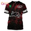 NRL Penrith Panthers Custom Name Number Halloween Jersey T-Shirt
