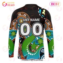 Alternative view of NRL Penrith Panthers Custom Name Number Special Design NAIDOC Sweatshirt