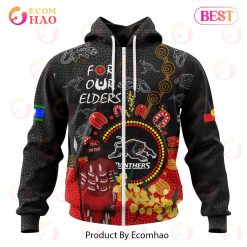 NRL Penrith Panthers Custom Name Number Special Edition NAIDOC Zip Up Hoodie