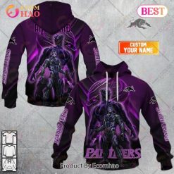 NRL Penrith Panthers Custom Name Wakanda Pullover Hoodie