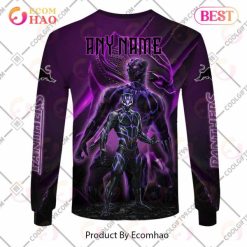 Alternative view of NRL Penrith Panthers Custom Name Wakanda Sweatshirt