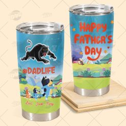 Alternative view of NRL Penrith Panthers Custom Name x Bluey Father's Day Tumbler