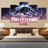 NRL Penrith Panthers Hightligh Edition 5 Panel Canvas