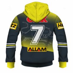Alternative view of NRL Penrith Panthers Nathan Cleary #7 Zip Up Hoodie