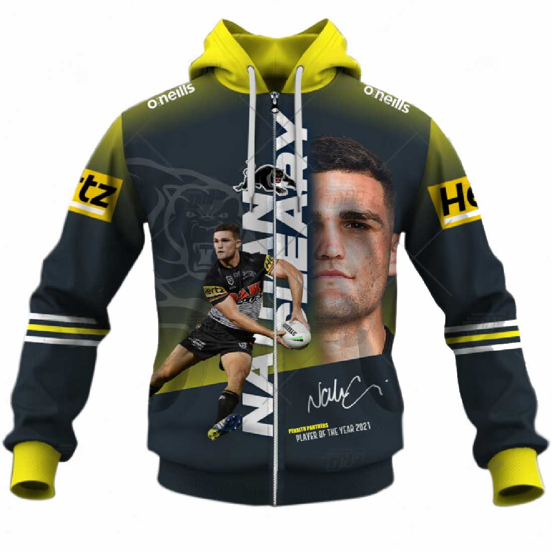 NRL Penrith Panthers Nathan Cleary #7 Zip Up Hoodie