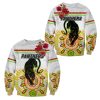 NRL Penrith Panthers Poppy Flower Indigenous White Kids Sweatshirt