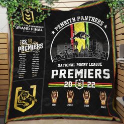 Alternative view of NRL Penrith Panthers Premiers 2022 - 2023 Quilt Blanket