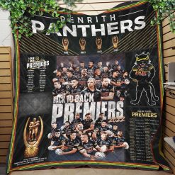Alternative view of NRL Penrith Panthers Premiers 2022 - 2023 Quilt Blanket V2