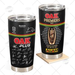 NRL Penrith Panthers Premiers 2022 - 2023 Team Signature Tumbler