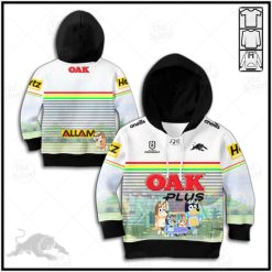 NRL Penrith Panthers x Bluey 2020 Jersey Kids Pullover Hoodie