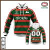 NRL South Sydney Rabbitohs Custom Name Number 2020 Away Jersey Pullover Hoodie