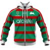 NRL South Sydney Rabbitohs Custom Name Number 2020 Away Jersey Zip Up Hoodie V2