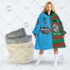 NRL South Sydney Rabbitohs Custom Name Number 2020 Half Jersey Fleece Oodie