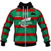 NRL South Sydney Rabbitohs Custom Name Number 2020 Home Jersey Zip Up Hoodie V2