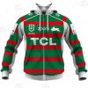 NRL South Sydney Rabbitohs Custom Name Number 2021 Away Jersey Zip Up Hoodie