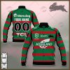 NRL South Sydney Rabbitohs Custom Name Number 2021 Home Jersey Baseball Jacket