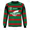 NRL South Sydney Rabbitohs Custom Name Number 2021 Home Jersey Sweatshirt