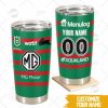 NRL South Sydney Rabbitohs Custom Name Number 2022 Home Jersey Tumbler