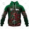 NRL South Sydney Rabbitohs Custom Name Number 2022 Indigenous Fishing Jersey Zip Up Hoodie