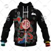 NRL South Sydney Rabbitohs Custom Name Number 2022 Indigenous Jersey Zip Up Hoodie