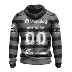 Alternative view of NRL South Sydney Rabbitohs Custom Name Number 2023 ANZAC Day Jersey Pullover Hoodie