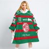NRL South Sydney Rabbitohs Custom Name Number 2023 Away Jersey Fleece Oodie