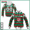 NRL South Sydney Rabbitohs Custom Name Number 2023 Away Jersey Pullover Hoodie