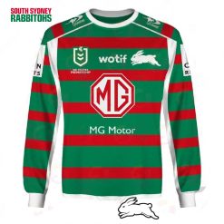 NRL South Sydney Rabbitohs Custom Name Number 2023 Away Jersey Sweatshirt