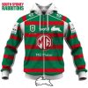 NRL South Sydney Rabbitohs Custom Name Number 2023 Away Jersey Zip Up Hoodie