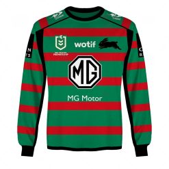 NRL South Sydney Rabbitohs Custom Name Number 2023 Home Jersey Sweatshirt