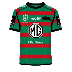 NRL South Sydney Rabbitohs Custom Name Number 2023 Home Jersey T-Shirt