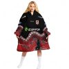 NRL South Sydney Rabbitohs Custom Name Number 2023 Indigenous Jersey Fleece Oodie