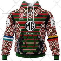 NRL South Sydney Rabbitohs Custom Name Number 2023 Indigenous Jersey Pullover Hoodie