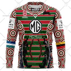 NRL South Sydney Rabbitohs Custom Name Number 2023 Indigenous Jersey Sweatshirt