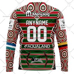 Alternative view of NRL South Sydney Rabbitohs Custom Name Number 2023 Indigenous Jersey Sweatshirt