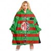 NRL South Sydney Rabbitohs Custom Name Number 2023 Mix Jersey V2 Fleece Oodie