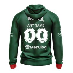 Alternative view of NRL South Sydney Rabbitohs Custom Name Number 2023 Trainning Jersey Pullover Hoodie