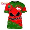 NRL South Sydney Rabbitohs Custom Name Number Halloween T-Shirt V2
