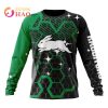 NRL South Sydney Rabbitohs Custom Name Number MotoCross Sweatshirt V3