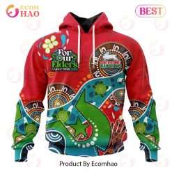 NRL South Sydney Rabbitohs Custom Name Number Special Design NAIDOC Pullover Hoodie