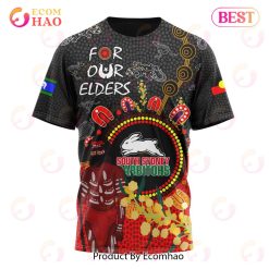 NRL South Sydney Rabbitohs Custom Name Number Special Edition NAIDOC T-Shirt